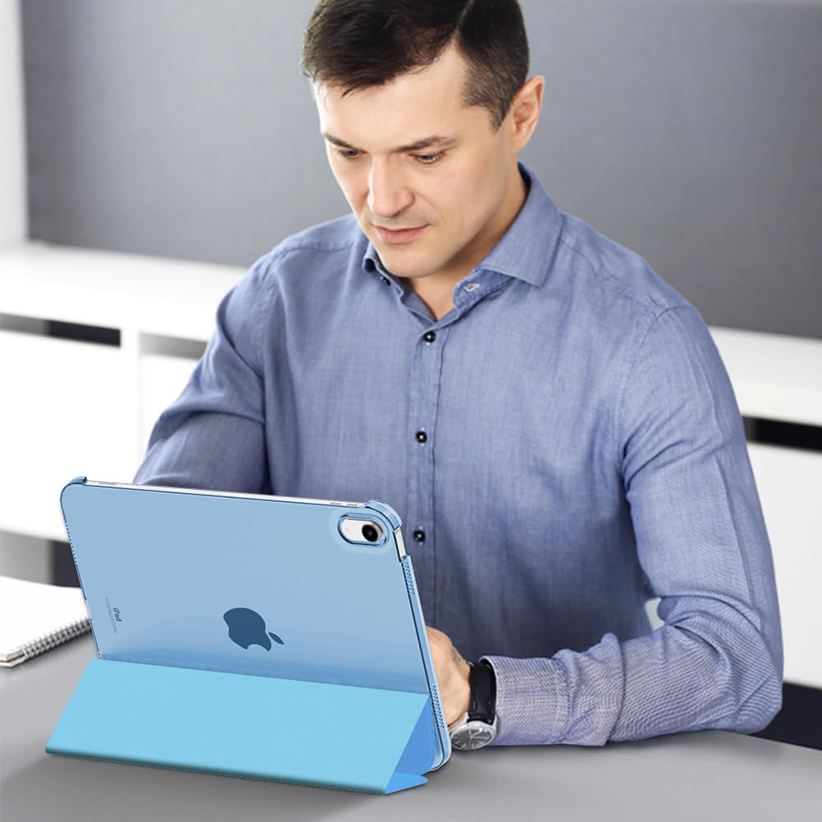 10th Gen iPad Case-Smart Cover Case for iPad 10th Gen 10.9 inch 2022, Support Touch ID, Auto Wake/Sleep